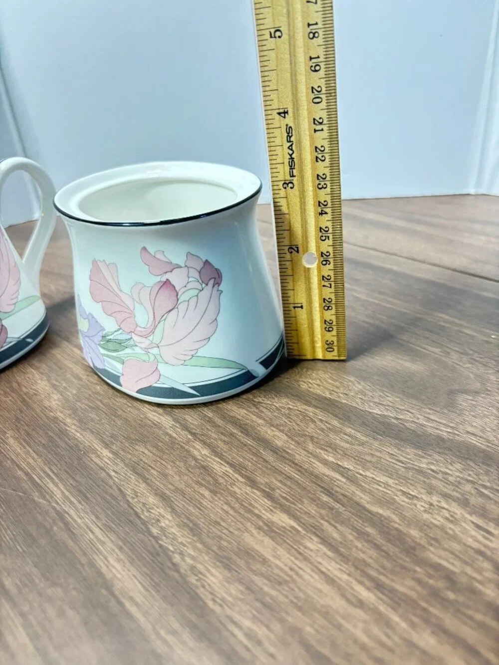 New Decade by Noritake Creamer & Sugar Bowl Set Porcelain Floral NO LID VTG 1985